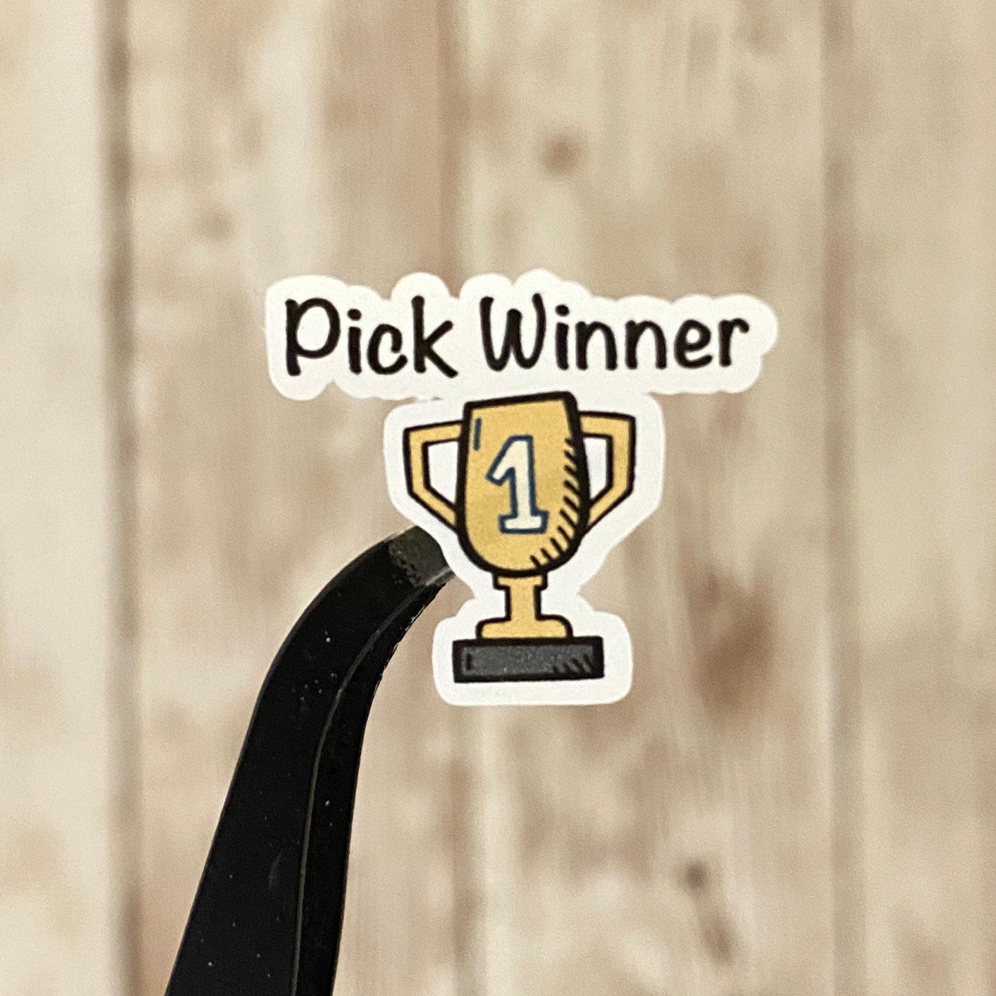 Pick Winner Trophy Planner Stickers for Authors, Writers, Bloggers