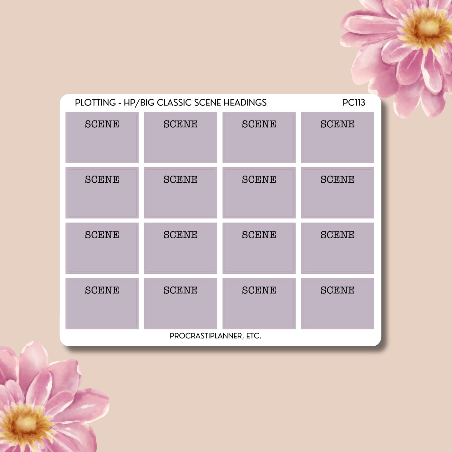 Plotting - Chapter & Scene Headings