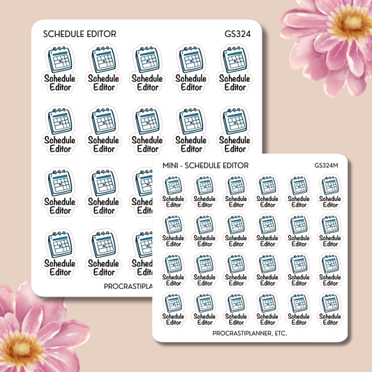Schedule Editor Appointment Planner Stickers