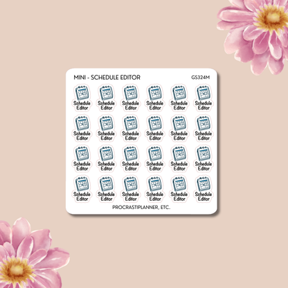 Schedule Editor Appointment Planner Stickers