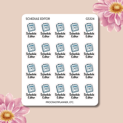 Schedule Editor Appointment Planner Stickers