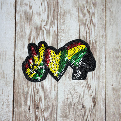 Peace Love Headwrap Iron On Patch