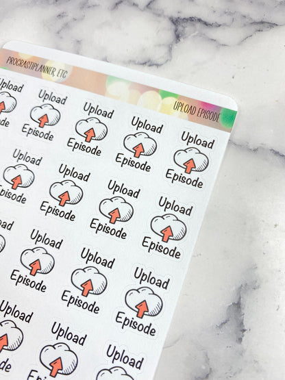 Upload Episode - Serial Release Planner Stickers