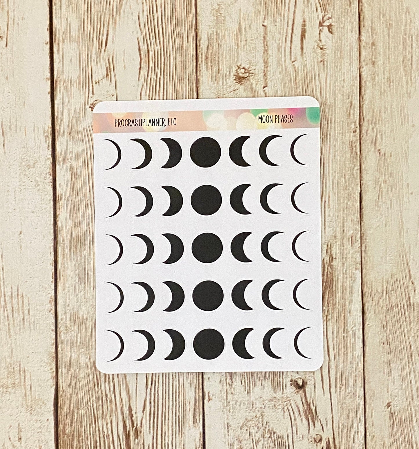 Moon Phase Planner Stickers
