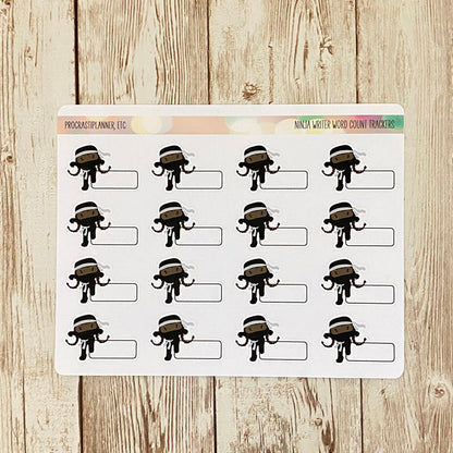 Author Word Count, Writing Time Tracker Stickers