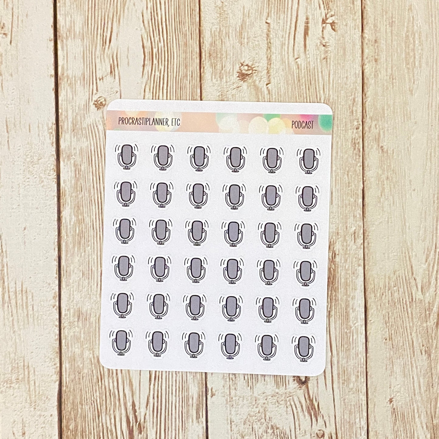 Podcast Laptop Planner Stickers (UPDATED STYLE)