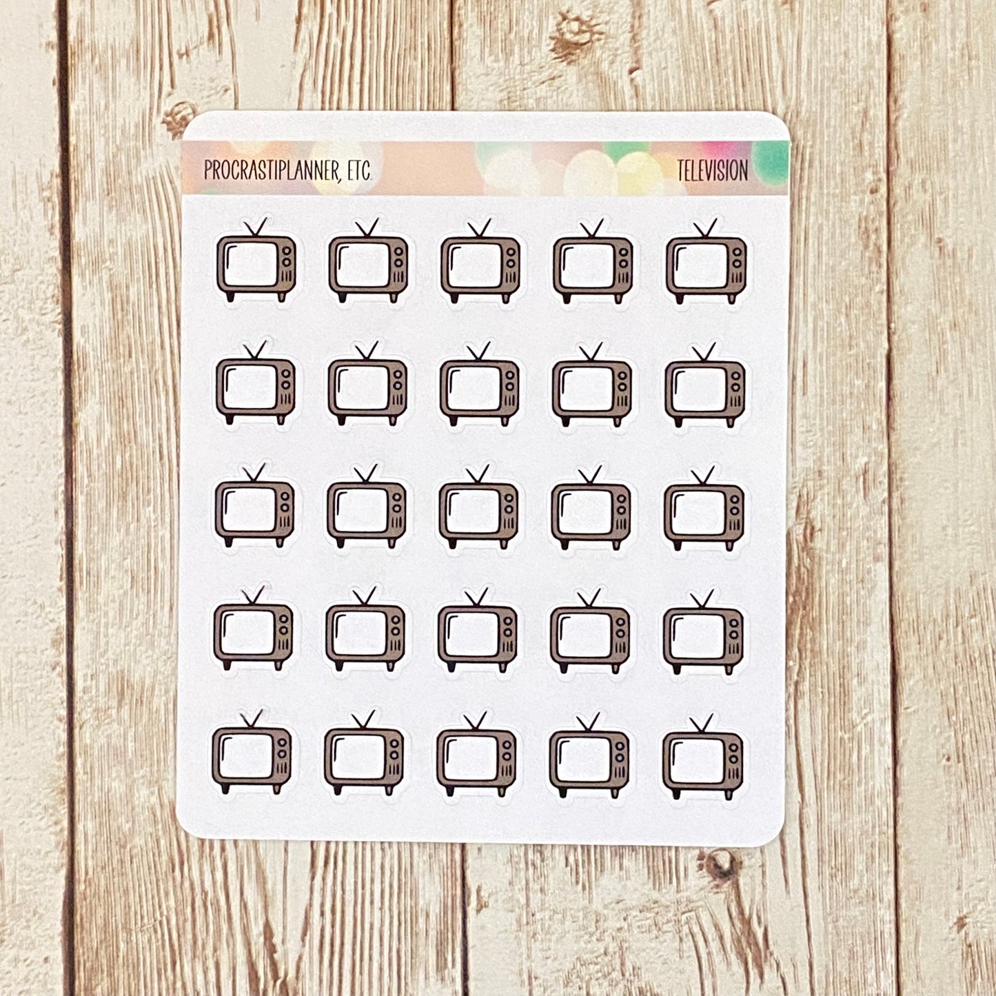 Television  Planner Stickers