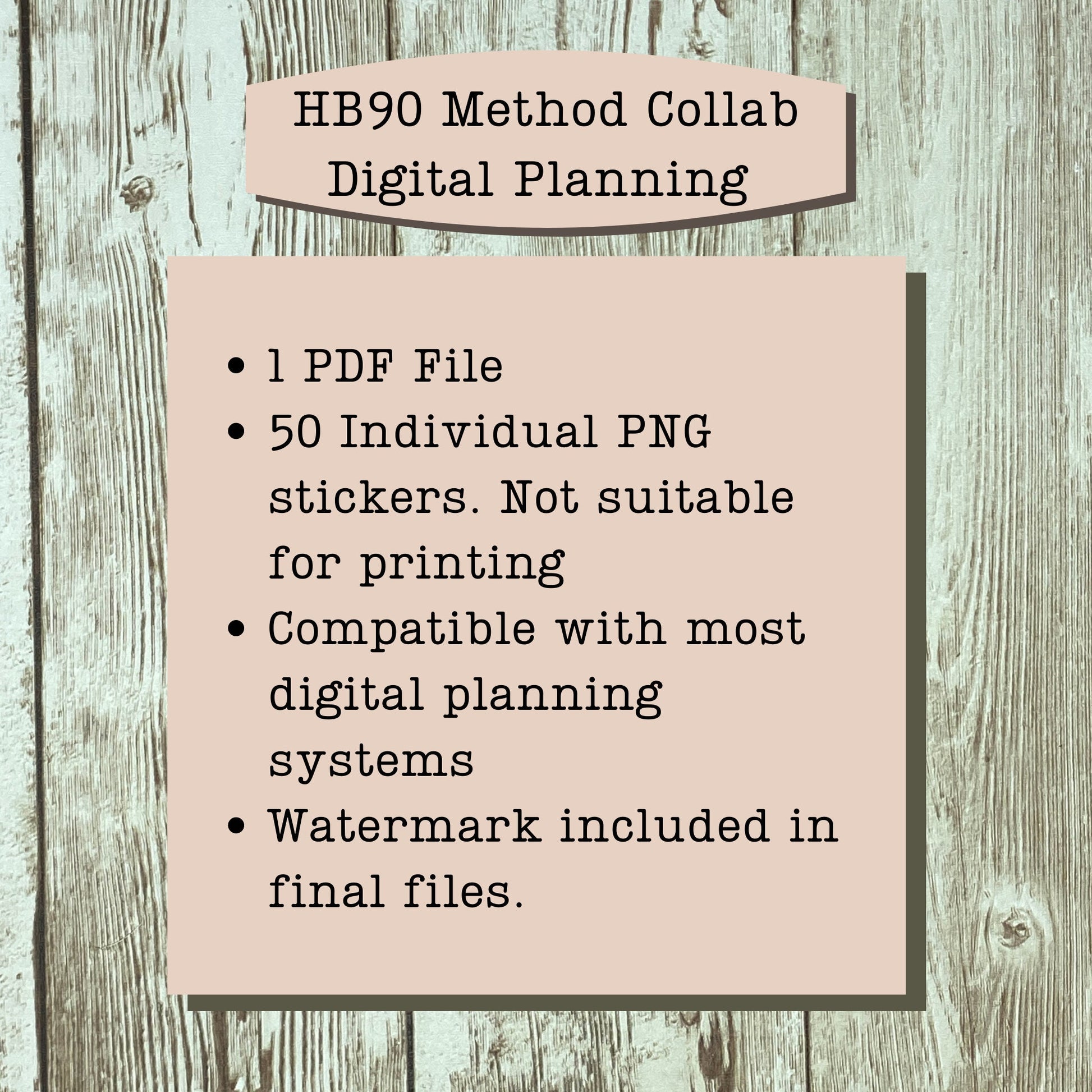 Digital HB90 Collab Sampler - PNG Stickers for Goodnotes or Digital Planning for Writers, Authors
