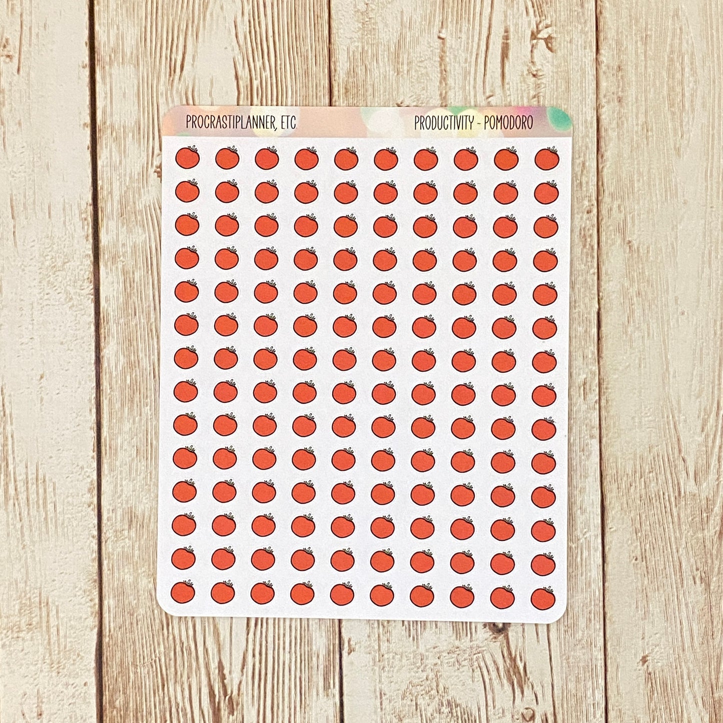 Productivity - Pomodoro Technique Icon Planner Stickers