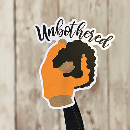 Unbothered African American Woman of Color Planner Stickers