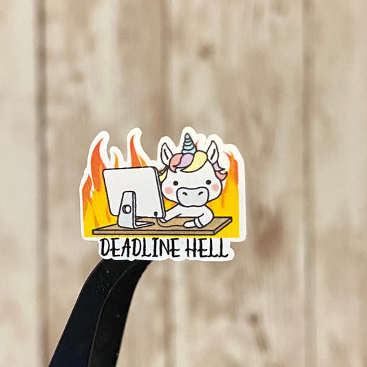 Deadline Hell - Unicorn Planner Stickers for Writers - Updated Format!