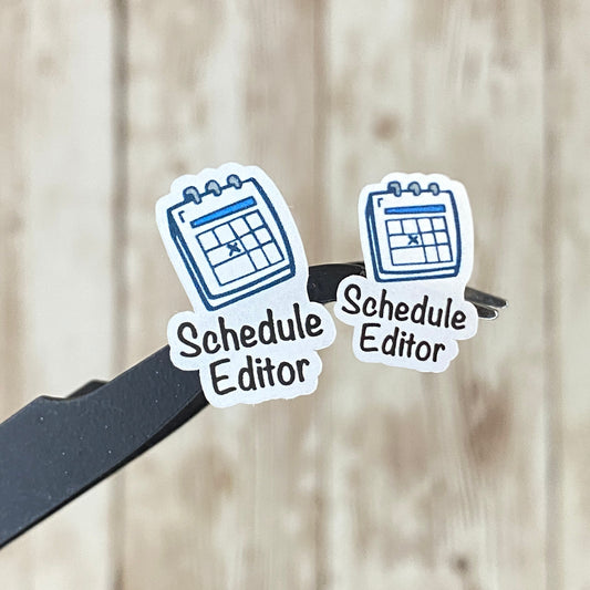 Schedule Editor Book Launch Planner Stickers Regular and Mini Size