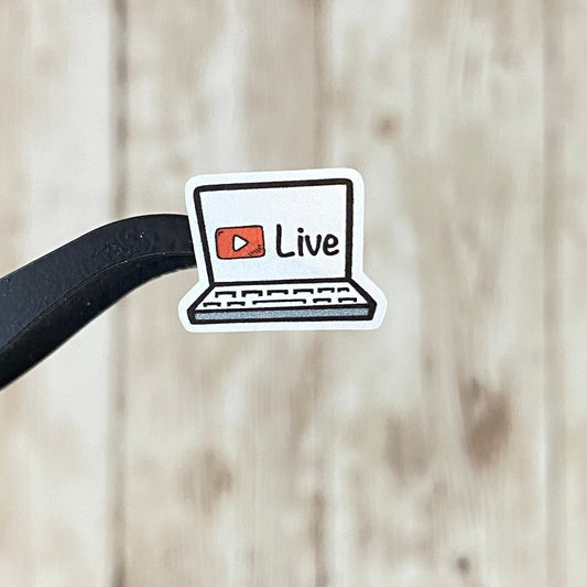 YouTube Live Planner Stickers for Vloggers, Video Content Creators