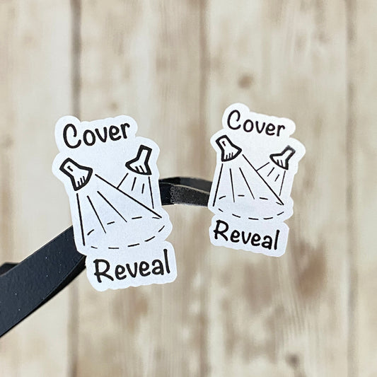 Cover Reveal Book Launch Planner Stickers Regular and Mini Size