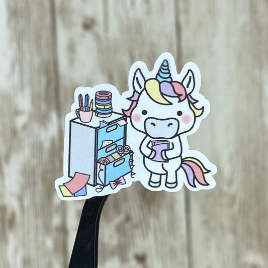 2021 National Sticker Day Unicorn Planner Addict Stickers