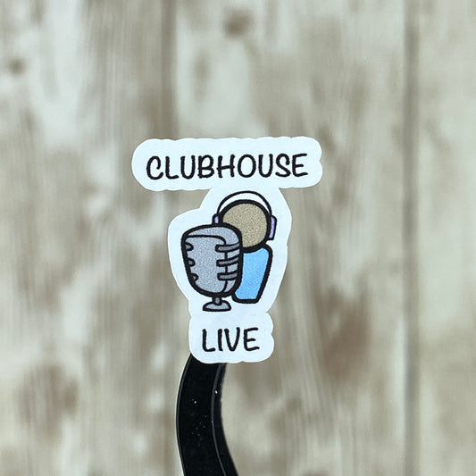 Clubhouse Live Podcast Audio Planner Stickers