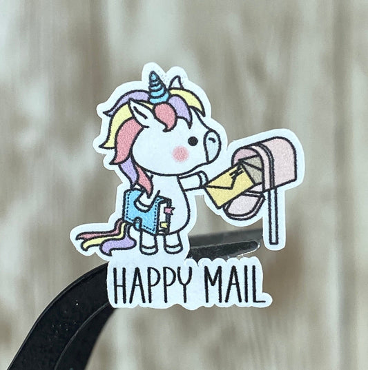 Happy Mail Unicorn Planner Scrapbook Stickers