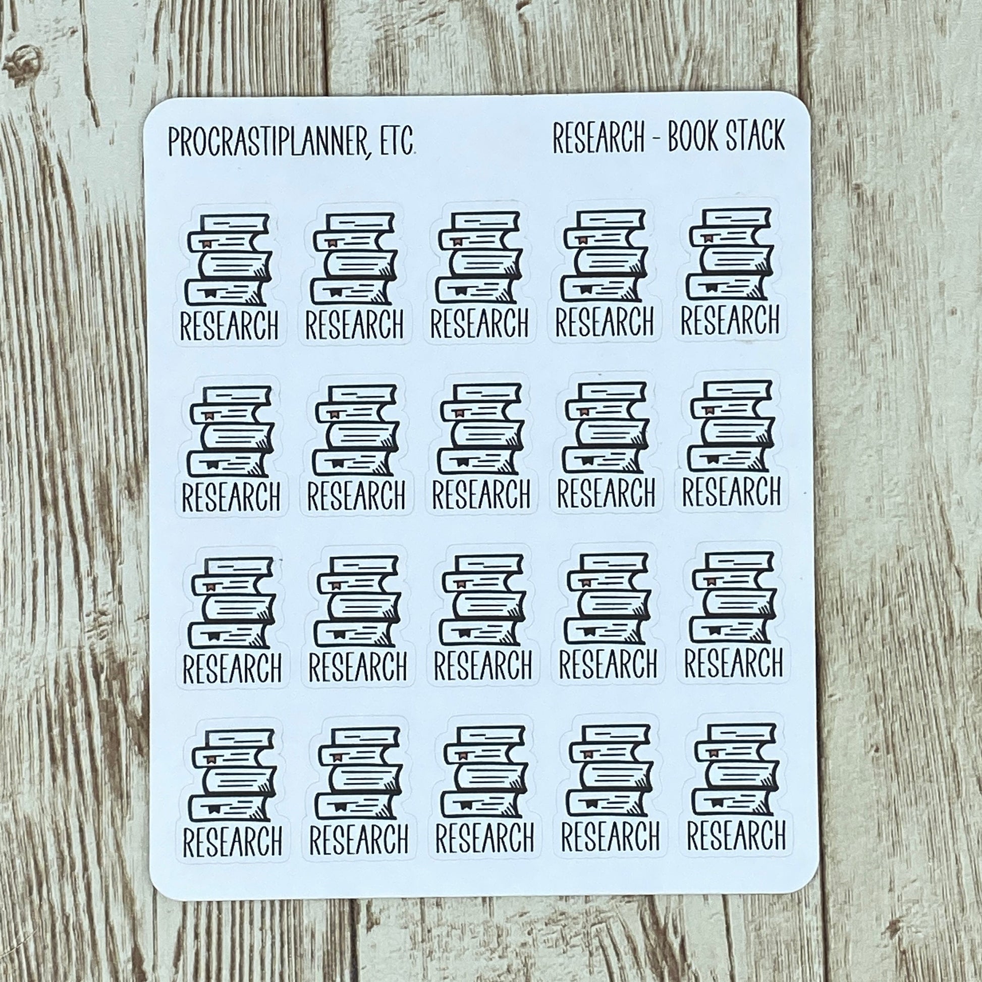 Research Book Stack – Procrastiplanner, Etc.