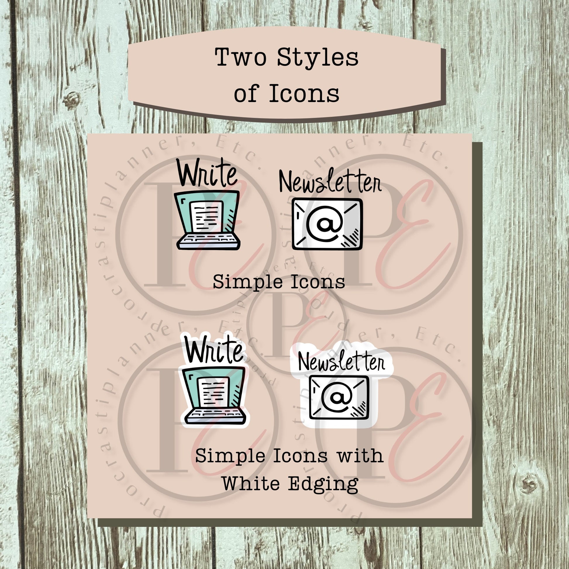 Digital HB90 Collab Sampler - PNG Stickers for Goodnotes or Digital Planning for Writers, Authors
