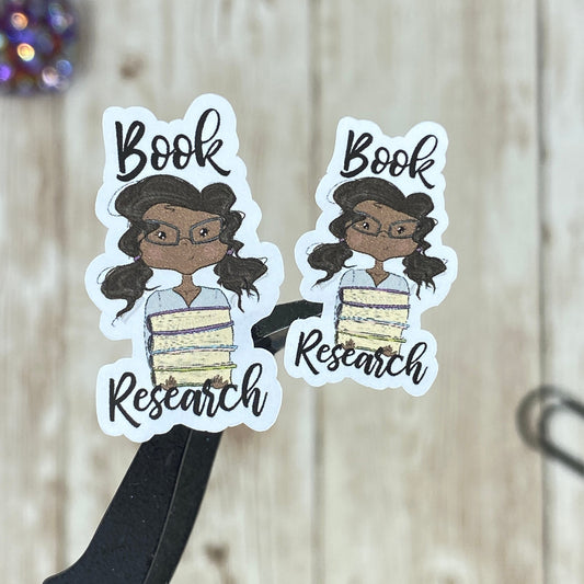 Book Research Planner Stickers for Authors or Bloggers