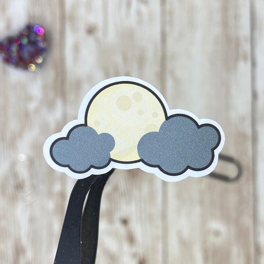 Moon and Clouds Planner Stickers
