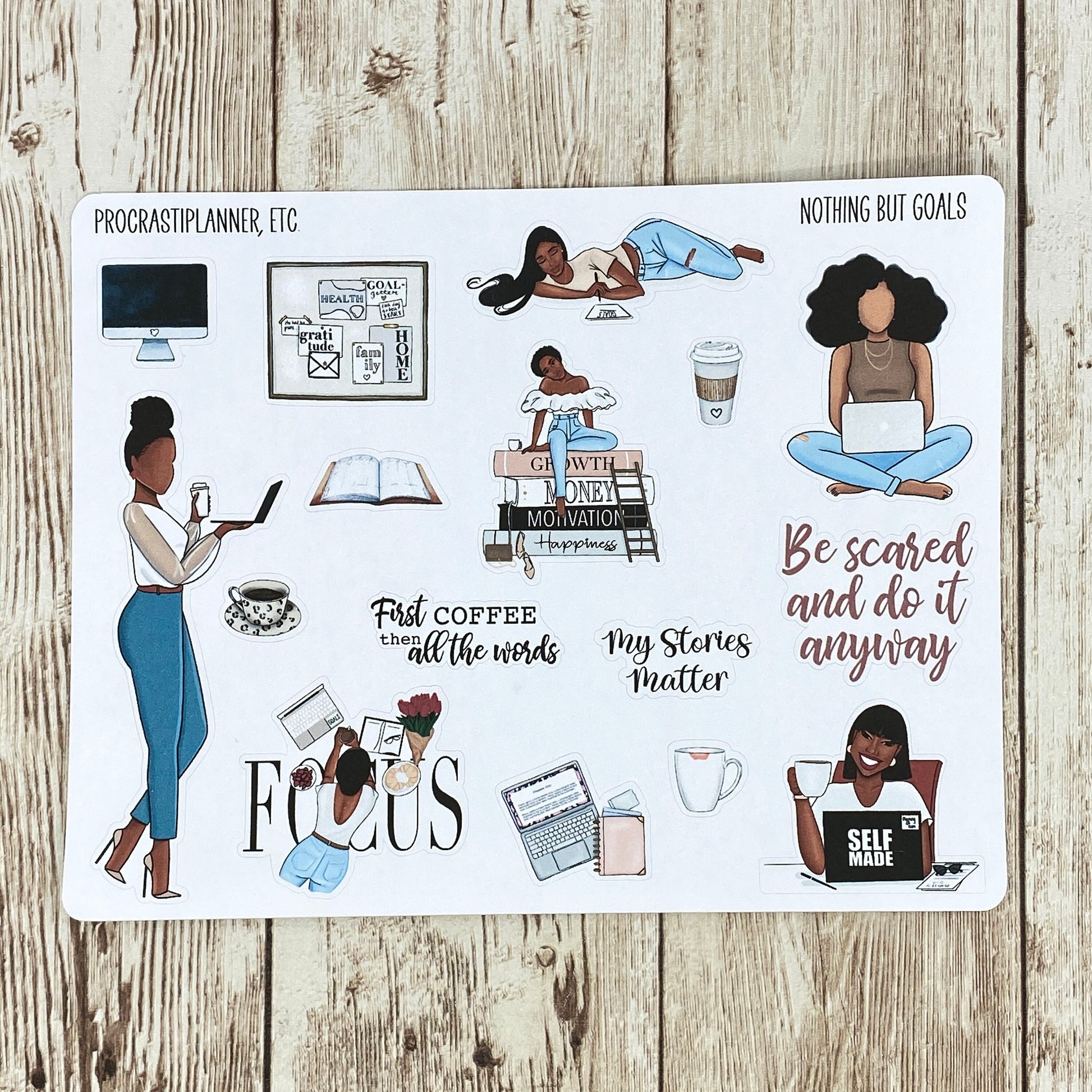 Nothing But Goals Planner Stickers