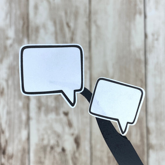 Speech Bubble Planner Stickers