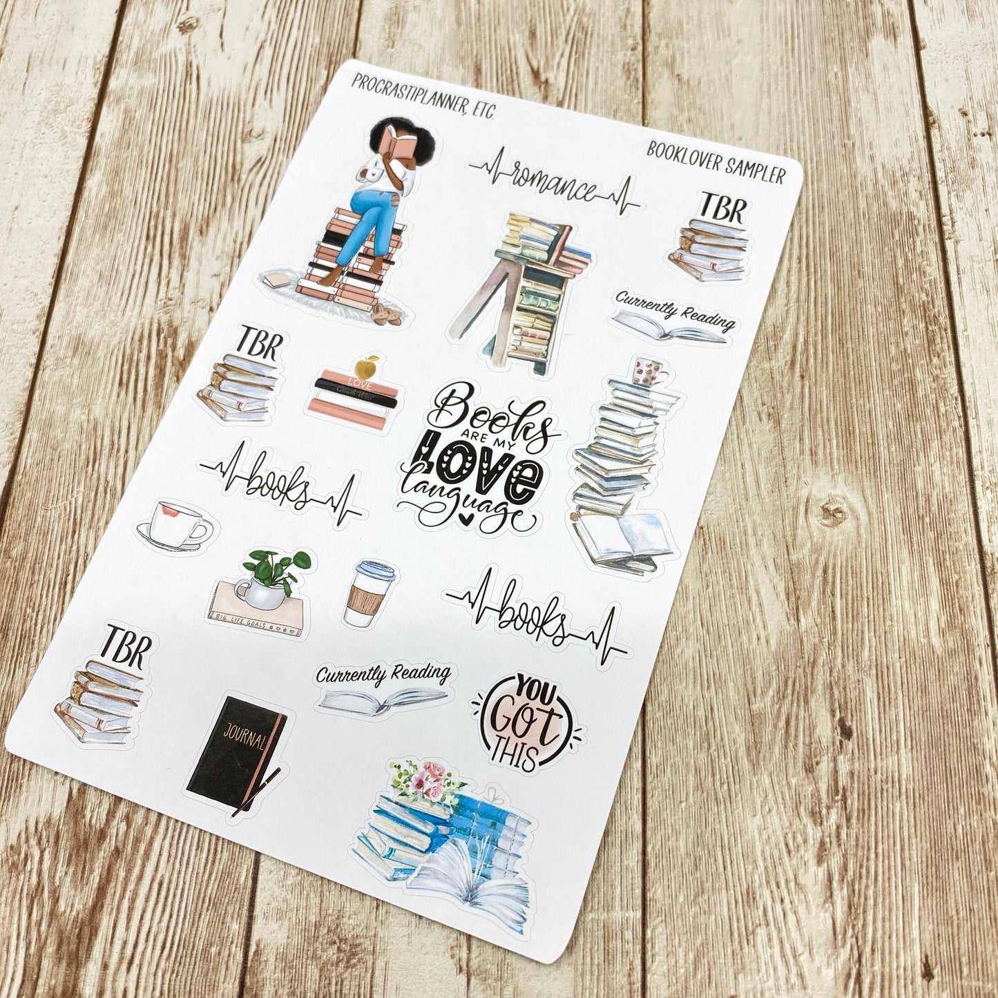 Book Lover Planner Stickers for Readers Bloggers Journals