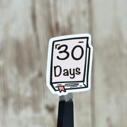 Book Launch - Pink 30 Day Book Launch Countdown Planner Stickers
