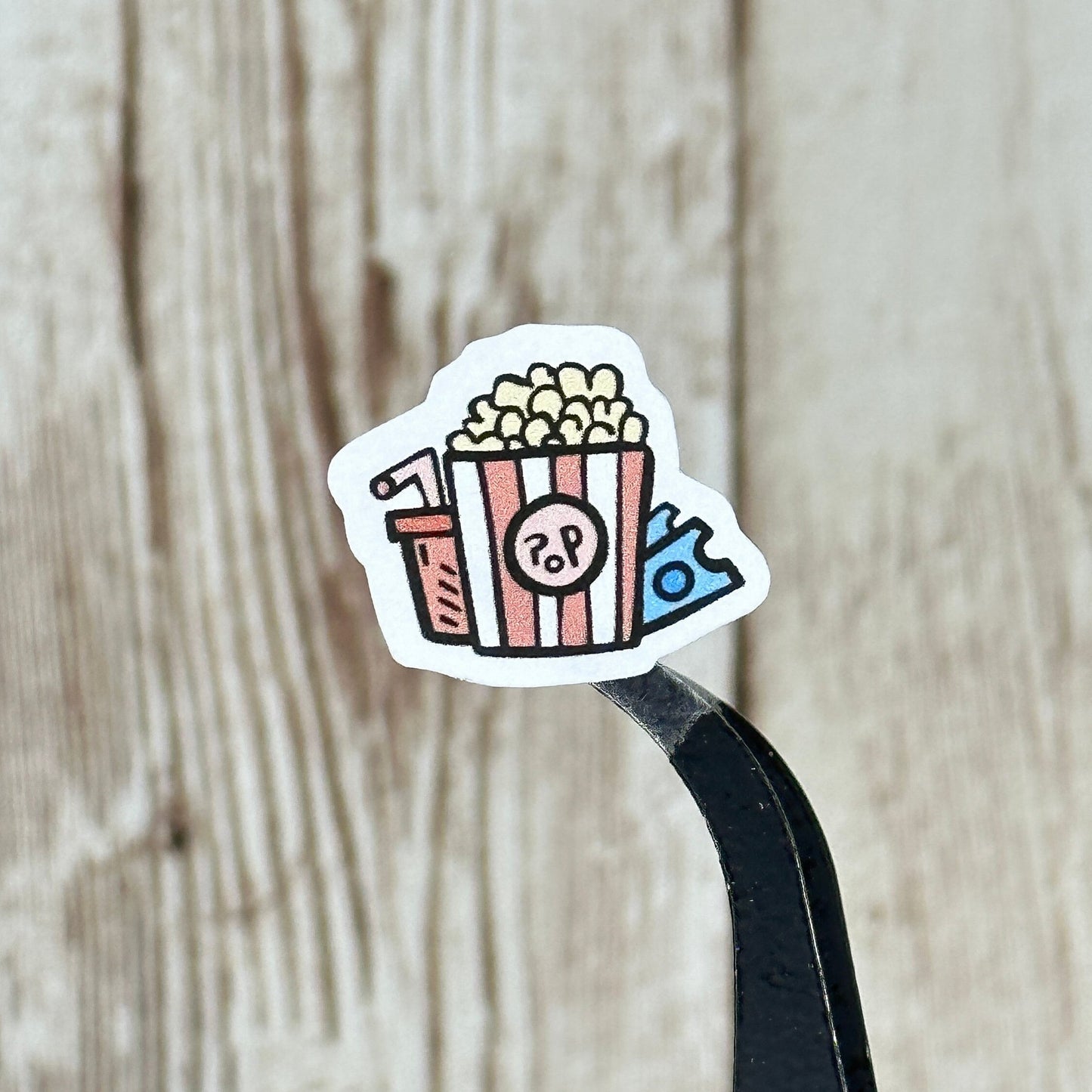Movie Popcorn Planner Stickers for Planners Journals Agendas and Scrapbooking