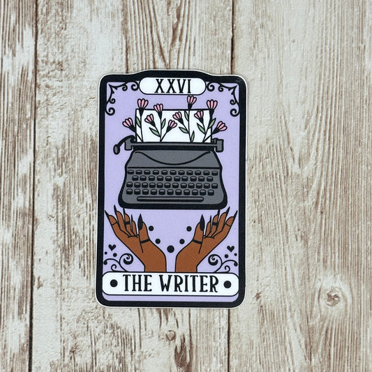 The Writer Tarot Card Waterproof Sticker, Decal